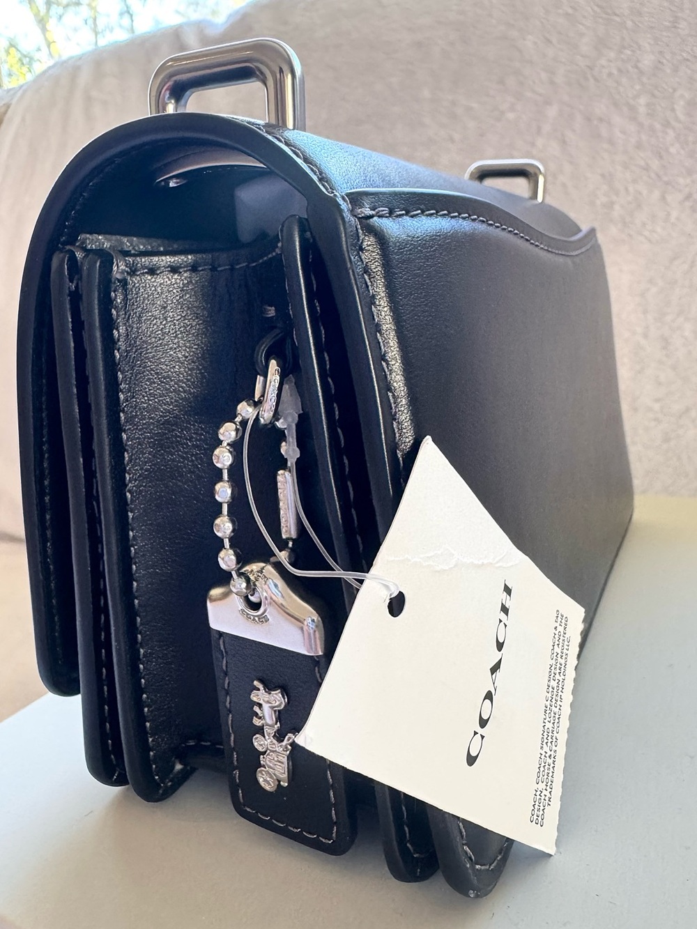 NWT Coach Bandit Crossbody Black Leather CD724 - Picture 12 of 15